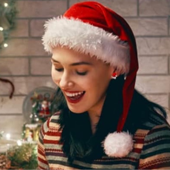 Santa Hat Stud Earrings - Picture 5 of 5